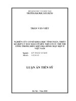 Luận án Tiến sĩ Kỹ thuật cơ khí: Nghiên cứu cơ sở khoa học tính toán, thiết kế hợp lý máy đào cỡ siêu nhỏ có ưu thế thi công trong điều kiện địa hình chật hẹp ở Việt Nam