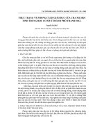 Thực trạng về phong cách giáo dục của cha mẹ học sinh trung học cơ sở ở thành phố Thanh Hoá