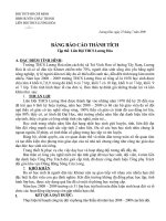 đội tntp hồ chí minh đội tntp hồ chí minh hđđ huyện châu thành liên đội thcs lương hòa lương hòa ngày 25 tháng 7 năm 2009 bảng báo cáo thành tích tập thể liên đội thcs lương hòa a đặc điểm tình hìn