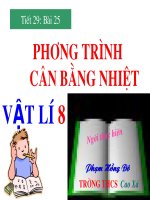 Phuong trinh can bang nhiet