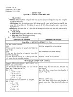 tuần 15 tiết 46 giáo án số học 6 năm học 2008 2009 tuần 15 tiết 46 ngày soạn 29112008 ngày dạy 01122008 luyện tập cộng hai số nguyên khác dấu i mục tiêu về kiến thức hs được củng cố khắc sâu qu