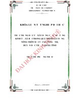 Khóa luận tốt nghiệp thực trạng xây dựng cơ sở hạ tầng kinh tế xã hội trong quá trình xây dựng nông thôn mới tại xã tùng ảnh huyện đức thọ tỉnh hà tĩnh 
