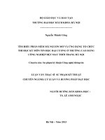 Tìm hiểu phần mềm mã nguồn mở và ứng dụng tổ chức thi học kỳ môn tin học đại cương ở trường cao đẳng công nghiệp dệt may thời trang hà nội