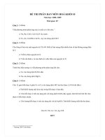 De thi phan ban mon Hoa khoi 10 20082009