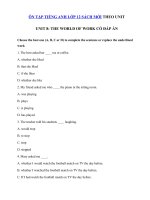 Trắc nghiệm Ngữ pháp tiếng Anh lớp 12 Unit 8 The World Of Work