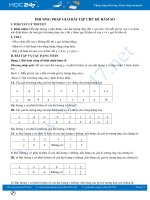 Phương pháp giải bài tập chủ đề Hàm số Toán 7