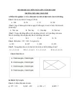 Đề thi học kì 1 môn Toán lớp 3 năm 2017-2018 – Trường Tiểu học Trần Phú