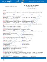 Bộ 5 đề thi thử THPT QG môn Hóa học năm 2021 có đáp án Trường THPT Bỉm Sơn