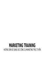 MARKETING TRAINING  BÀI GIẢNG ĐÀO TẠO MARKETING ONLINE