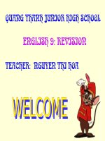 slide 1 quang thanh junior high school english 9 revision teacher nguyen thi hoa which 7 1 4 6 2 8 5 3 10 9 7 1 4 6 2 8 5 3 10 9 bwhich country won the 1998 tiger cup  the country which won the 1