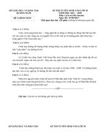 Đề thi vào lớp 10 chuyên môn Sử năm 2017 - 2018 tỉnh Quảng Ngãi có đáp án | Lịch sử, Đề thi vào lớp 10 - Ôn Luyện