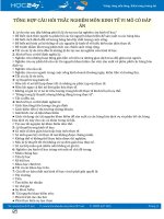 Tổng hợp câu hỏi trắc nghiệm môn Kinh tế Vi mô có đáp án