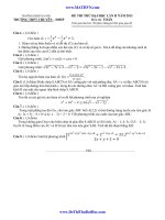 BỘ ĐỀ LUYỆN THI ĐH MÔN TOÁN