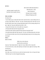 Đề thi vào lớp 10 môn Văn năm 2017 - 2018 THCS Nghĩa Trung có đáp án chi tiết | Ngữ văn, Đề thi vào lớp 10 - Ôn Luyện