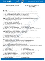 Bộ 5 đề thi thử THPT QG môn Lịch Sử năm 2021 có đáp án Trường THPT Hà Huy Giáp