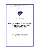 Mối quan hệ giữa các chế tài thương mại trong luật thương mại 2005 