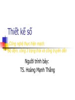 thiết kế số công nghệ thực hiện mạch bảng look up các cổng nxor và xor thiết kế số công nghệ thực hiện mạch bộ đệm cổng 3 trạng thái và cổng truyền dẫn người trình bày