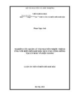 Nghiên cứu quản lý tài nguyên nước thích ứng với biến đổi khí hậu dựa vào cộng đồng tại cà mau và hậu giang 
