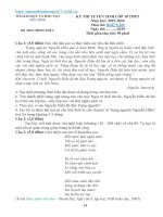 Đề thi vào lớp 10 môn Văn năm 2019 - 2020 sở Hòa Bình | Ngữ văn, Đề thi vào lớp 10 - Ôn Luyện