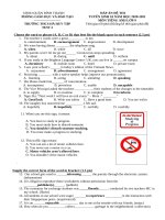 Đề thi Tiếng Anh vào lớp 10 năm 2020 có đáp án - Đề 4 | Tiếng Anh, Đề thi vào lớp 10 - Ôn Luyện