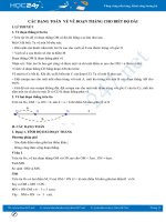 Các dạng toán về Vẽ đoạn thẳng cho biết độ dài Toán 6