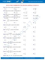 90 câu trắc nghiệm ôn tập Chương Giới hạn năm học 2019 - 2020 có đáp án