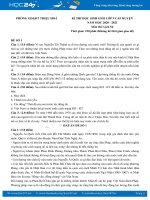 Bộ 5 đề thi chọn đội tuyển HSG môn Lịch Sử 9 năm 2021 có đáp án Phòng GD&ĐT Thiệu Hóa