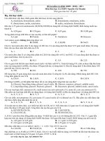 lớp chuyên hóa lớp 12 tháng 112009 đề ôn kiểm tra hki 2009 2010 – đề 1 môn hoá học 12 thpt nguyễn chí thanh thời gian làm bài 45 phút họ tên học sinh các chất được xếp theo chiều giảm dần tính b