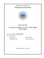 BÀI TẬP LỚN XÂY DỰNG WEBSITE TIN TỨC CÔNG NGHỆ PHẦN MỀM