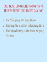 Ung dung ITC trong day hoc