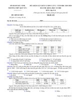 Đề khảo sát chất lượng môn Địa lí lớp 10 năm 2019 - 2020 THPT Quế Võ 1 lần 2 - Mã đề 413 | Lớp 10, Địa lý - Ôn Luyện