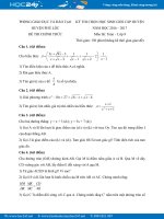 Đề thi HSG Toán 9 cấp huyện năm 2017 Phòng GD&ĐT Phú Lộc có đáp án