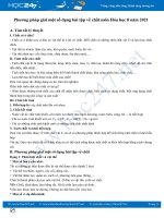 Phương pháp giải một số dạng bài tập về chất môn Hóa học 8 năm 2021