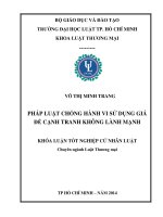 Pháp luật chống hành vi sử dụng giá để cạnh tranh không lành mạnh 