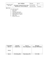 QUY TRÌNH .Tiếp nhận và giải quyết thủ tục hành chính lĩnh vực Văn hóa thông tin