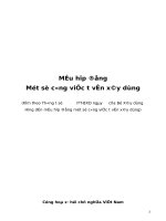 Mẫu hợp đồng Một số công việc t vấn xây dựng