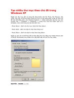 Tao nhieu thu muc theo chu de trong window XP