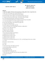 Bộ 5 đề thi giữa HK2 môn Lịch Sử 10 năm 2021 có đáp án Trường THPT Trị An