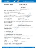 Đề thi học kì 2 môn Ngữ văn lớp 7 năm 2016 - Phòng GD&ĐT Tam Đảo