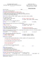 4 Đề kiểm tra 1 tiết môn Hóa lớp 11 chuyên năm 2017 - 2018 THPT chuyên Huỳnh Mẫn Đạt có đáp án chi tiết - Lần 1 | Hóa học, Lớp 11 - Ôn Luyện