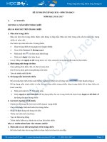 Đề cương ôn thi học kì 2 môn Tin học lớp 9 năm 2017