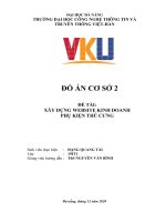 ĐỒ ÁN CƠ SỞ 2 ĐỀ TÀI: XÂY DỰNG WEBSITE KINH DOANH PHỤ KIỆN THÚ CƯNG