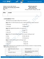 Đề thi học kì 2 môn Lịch sử lớp 6 năm 2016 - Trường THCS Huỳnh Thúc Kháng