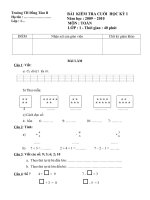 De thi hoc ky I