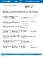 Bộ 5 đề thi giữa HK2 môn Hóa học 11 năm 2021 có đáp án Trường THPT Nguyễn Hữu Cảnh