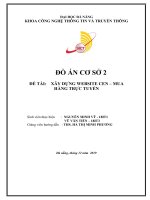 ĐỒ ÁN CƠ SỞ ĐỀ TÀI: XÂY DỰNG WEBSITE CEN – MUA HÀNG TRỰC TUYẾN