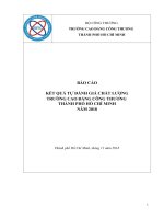 BÁO CÁO KET QUA TỰ ĐÁNH GIÁ CHẤT LƯỢNG TRƯỜNG CAO ĐẲNG CÔNG THƯƠNG THÀNH PHỐ HỒ CHÍ MINHNĂM 2018