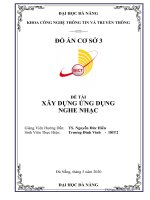 ĐẠI HỌC ĐÀ NẴNG KHOA CÔNG NGHỆ THÔNG TIN VÀ TRUYỀN THÔNG ĐỒ ÁN CƠ SỞ ĐỀ TÀI XÂY DỰNG ỨNG DỤNG NGHE NHẠC