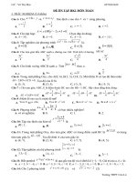 Đề ôn thi kiểm tra học kì 1 môn Toán lớp 10 năm 2020 - 2021 THPT Cửa Lò chi tiết | Toán học, Lớp 10 - Ôn Luyện
