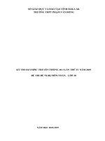 Đề thi Olympic 10 - 3 môn Toán lớp 10 năm 2019 THPT Phạm Văn Đồng có đáp án | Toán học, Lớp 10 - Ôn Luyện